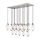 Z-Lite Arden Linear Chandelier, 17-Light, 18 In.W x 42 In.L x 12 In.H, Brushed Nickel/Clear 651P-17L-BN - alternate 8